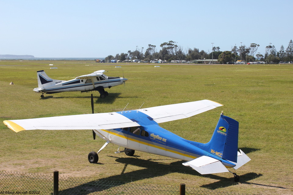 Taxiing in next to