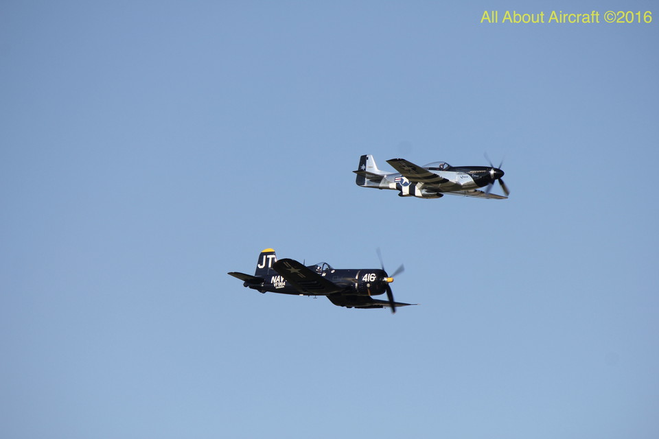 T-6 Texan and an F4U Corsair