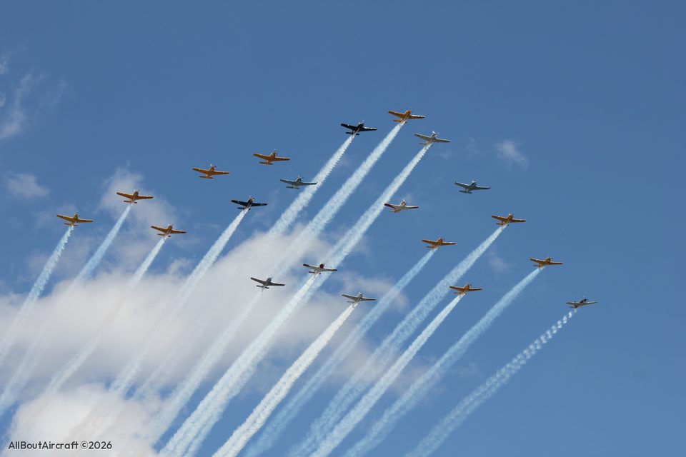 T-6 Texan formation
