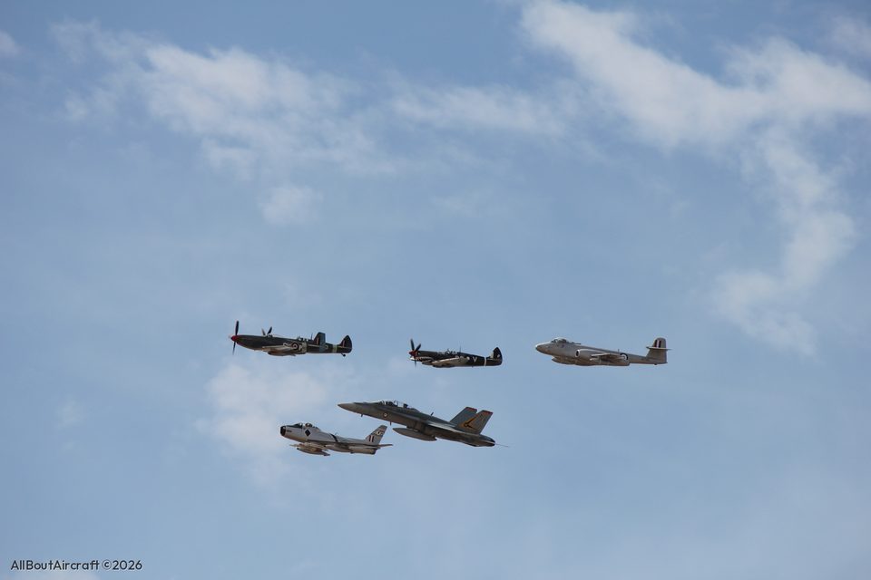Mustang, Spitfire, Meteor, Sabre and Hornet